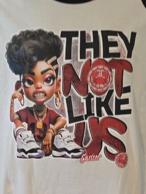 Zodiac sign CANCER White Graphic Tee - 'They Not Like Us'